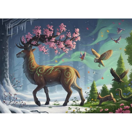 پازل 1000 تکه راونزبرگر طرح Deer of Spring
