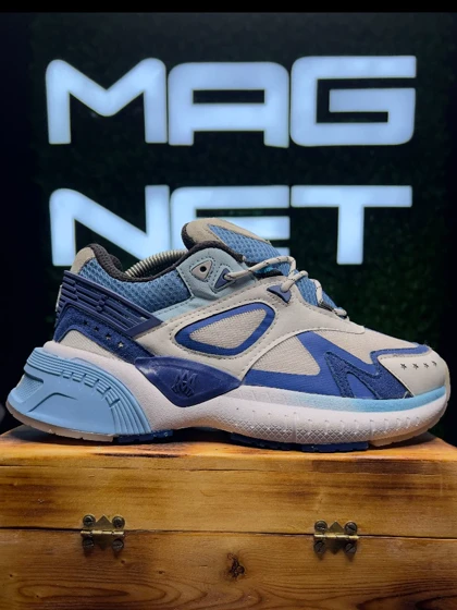 کتانی AMIRI سفید آبی