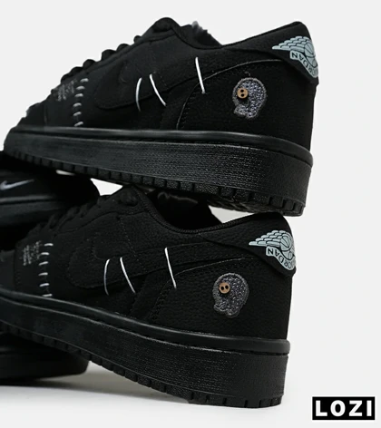 کفش کتانی مردانه و زنانه مشکی نایک NIKE jordan Vodoo مدل 6634