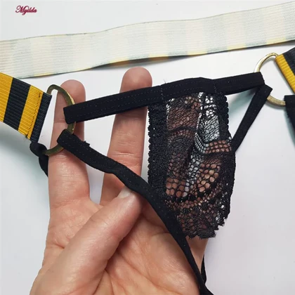 لباس خواب زنانه مدل زنبوری کد 5505-1004