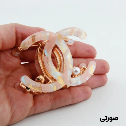 کلیپس دخترانه فلزی مدل چنل آبرنگی