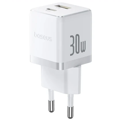 شارژر دیواری USB و تایپ سی 30 وات بیسوس Baseus Palm P1011160A113