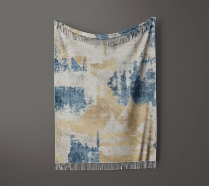 شال مبل ریش دار sofa shawl 359