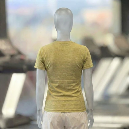 تیشرت ورزشی زنانه نایک (Nike) مدل کبریتی جذب با لوگو گلدوزی