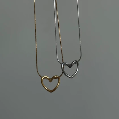 گردنبند قلب استیل