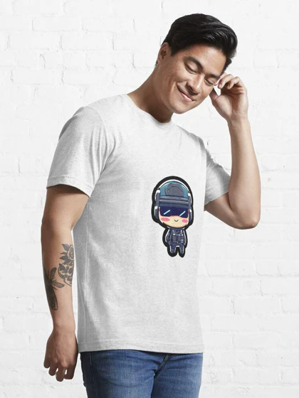 تیشرت با طرح Combat cutie - sticker رینبو سیکس