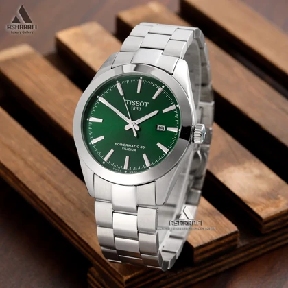 ساعت تیسوت صفحه سبز Tissot Powermatic 80 Silicium SG22