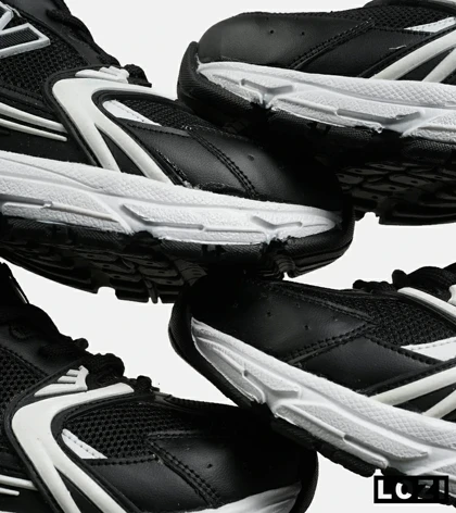 کفش کتانی مردانه و زنانه مشکی سفید NEW BALANCE 530