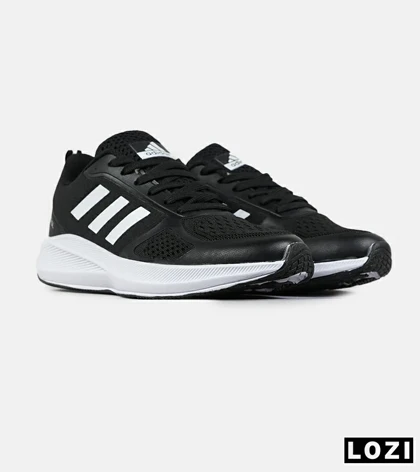 کفش کتانی مردانه و زنانه مشکی سفید ADIDAS adizero SL مدل 7635