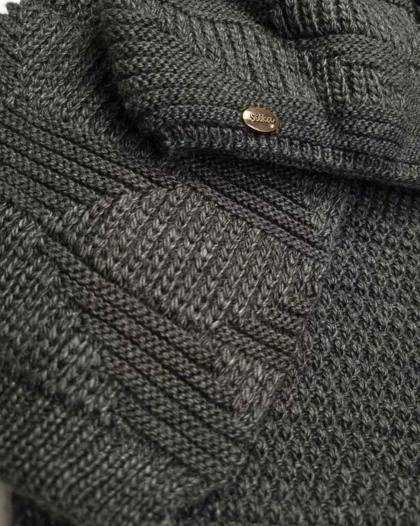 ست شال و کلاه زمستانی دو لایه سیلکا مدل احسان