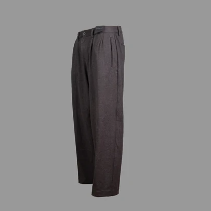 شلوار پارچه ای پول اند بیر طوسی Pull&Bear Stripe Trouser Grey