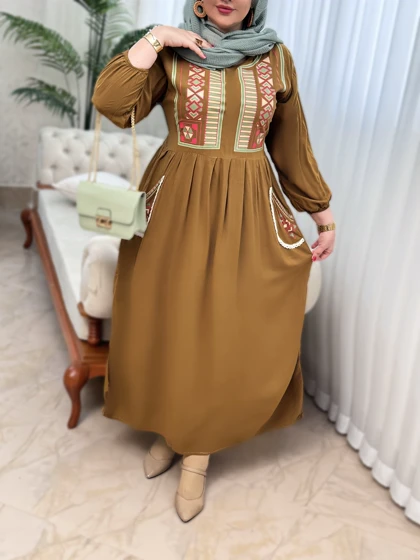 پیراهن نخی شیدا 3082