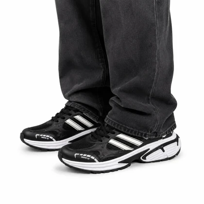 کفش کتانی مردانه مدل آدیداس مشکی سفید adidas
