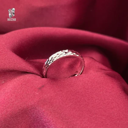 حلقه نقره مردانه کدhm1027