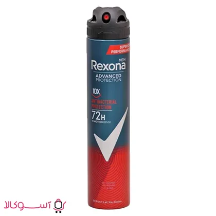 اسپری ضد تعریق مردانه رکسونا مدل Antibacterial Protection حجم 200 میل