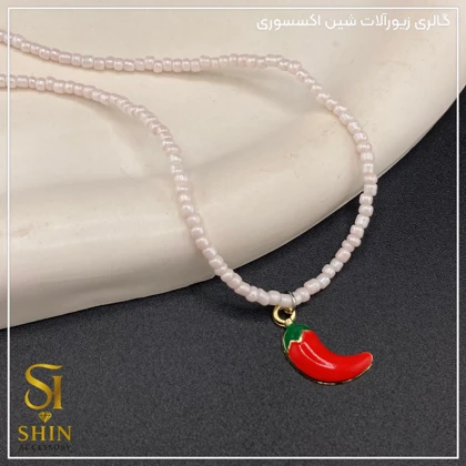 گردنبند مرواریدی کد 06