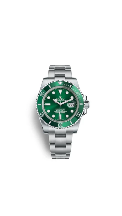 ساعت رولکس سابمارینر مردانه نقره ای صفحه سبز (هالک) Rolex Submariner Hulk