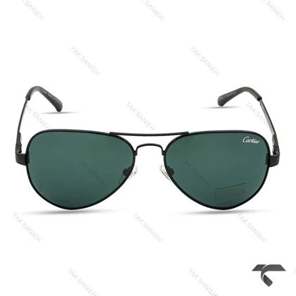 عینک کارتیر خلبانی P2863-7 مردانه مشکی Cartier-9972-G
