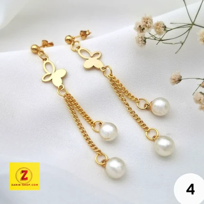 گوشواره استیل زنانه آویز بلند