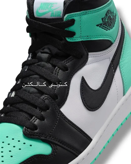 کتانی ویتنامی نایکی ایر جردن وان ساق‌دار گرین گلو Nike Air Jordan 1 High OG Green Glow