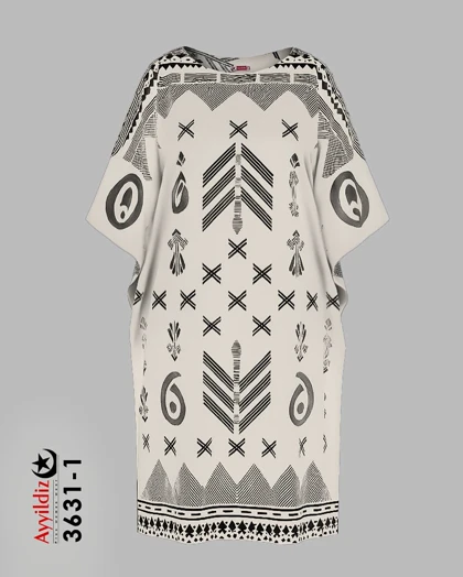 مانتو / پیراهن / کفتان زنانه سایز بزرگ کد 3631