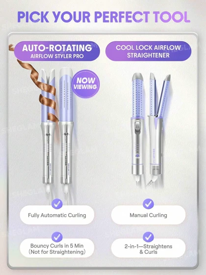 استایلر و فرکننده حرفه‌ای شیگلم مدل One Touch Airflow Styler Pro – تکنولوژی جریان هوای خنک