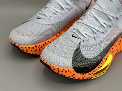 کتانی نایکی آلفا فلای طوسی نارنجی فسفری/Nike Alpha fly