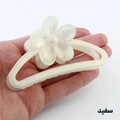 کلیپس دخترانه مدل بیضی گل‌دار سایه روشن