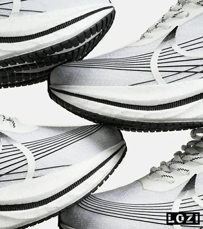 کفش کتانی مردانه و زنانه سفید مشکی نایک NIKE lab Zoom Fly 'sp مدل 7255