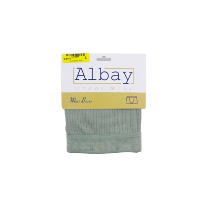 شورت نیم پا مردانه سبز کبریتی Albay