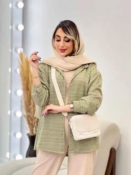 شومیز جلو دکمه گیسو