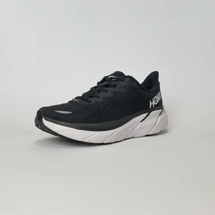 کفش راحتی مردانه و زنانه هوکا کلیفتون Clifton مشکی زیر سفید