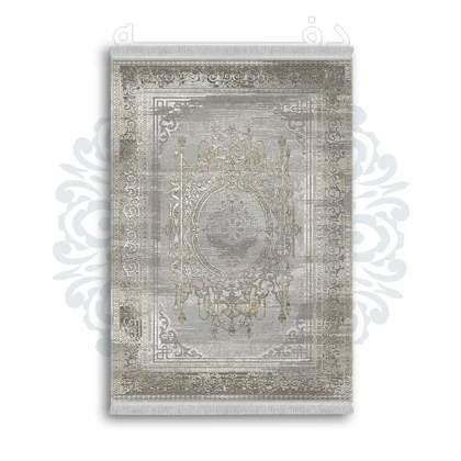 *جدید* فرشینه از جنس پارچه شانل مخمل ترک طرح فانتزی برند دفه کد 1090