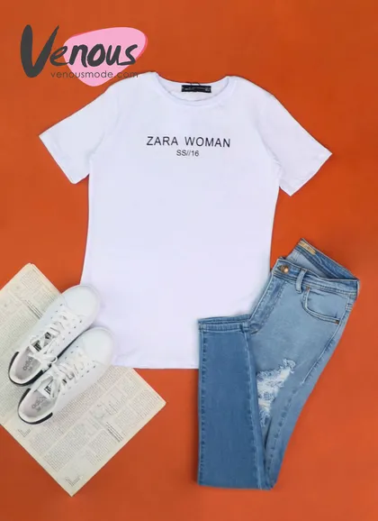 تیشرت طرح zara woman