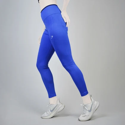 لگ سیملس ورزشی زنانه جیم شارک مدل 4H0273 آبی