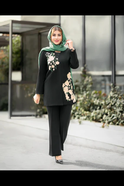 مانتو مجلسی گلدوزی ابریشم