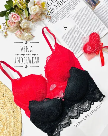 سوتین اسفنجی فانتزی برند اروپایی H&M