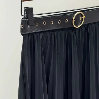 دامن پلیسه کمربند دار