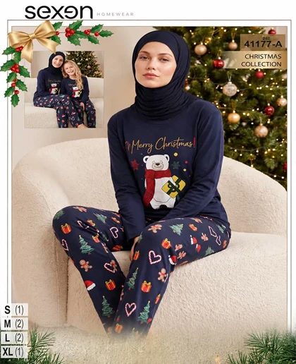 ست راحتی سایز نرمال زنانه sexen کد 41177-a