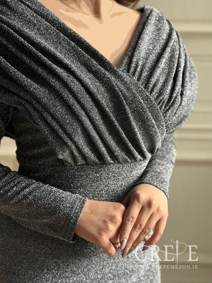 پیراهن یقه هفت لمه