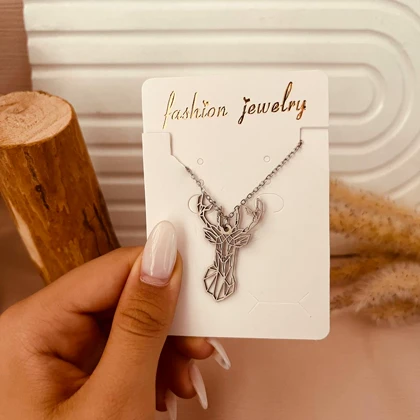 گردنبند شاخ گوزن علی سورنا استیل