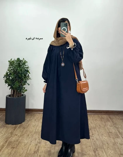 پیراهن مانتویی پاییزه رایلی 4 با کد 4236(ایراددار)