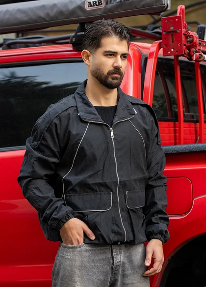 کاپشن میکرو مشکی مردانه مدل Panama ویژه