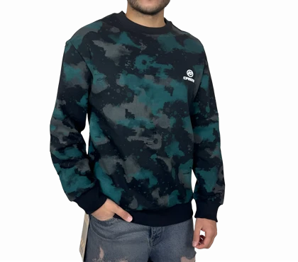 دورس مردانه سبز طرح چریکی پاره قواره باکسی