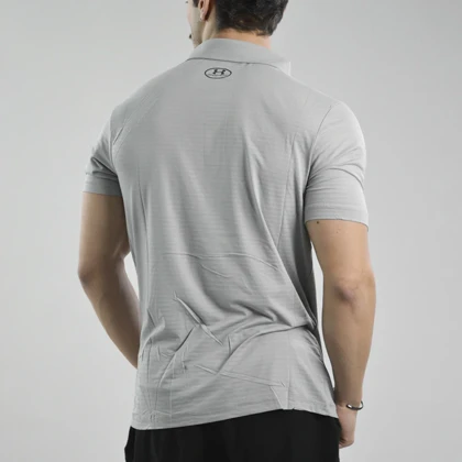 پولوشرت ورزشی مردانه آندر آرمور مدل Heat Gear-399 طوسی روشن