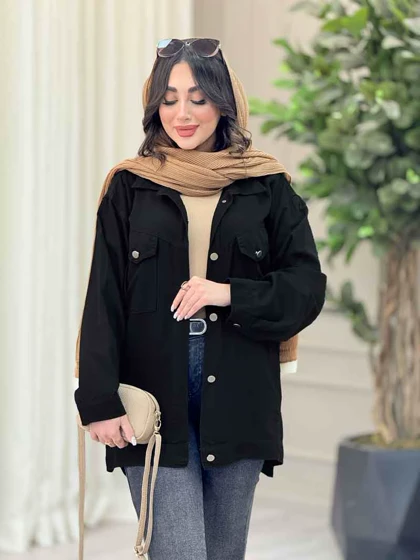 مانتو کتان چهارجیب لیدا