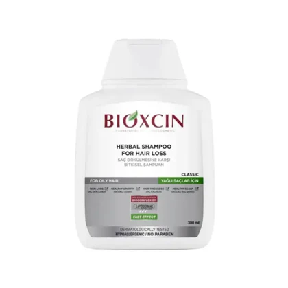شامپو گیاهی ضد ریزش مخصوص موهای چرب بایوکسین مدل Bioxsine