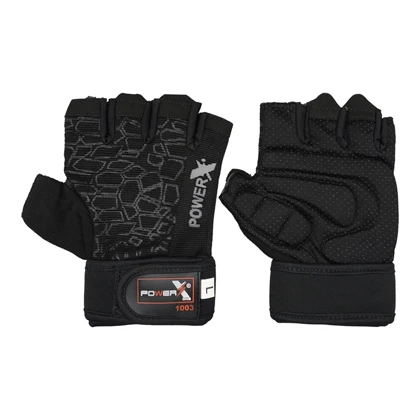 دستکش بدنسازی پاورایکس مدل 404K1376 مشکی