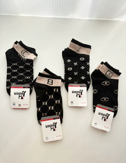 جوراب زنانه ساق کوتاه مشکی برند 845