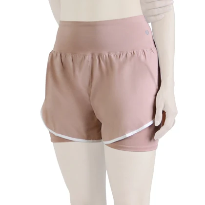 شلوارک کشاله دار ورزشی زنانه لولولمون مدل 026 گلبهی